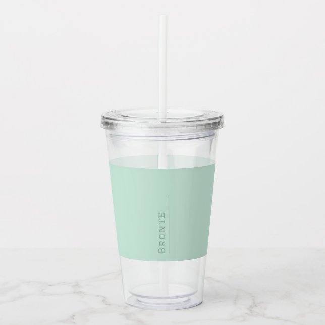 Farbflussmonogramm Mini Fresh Acrylic Tumbler Acryltrinkbecher (Vorderseite)