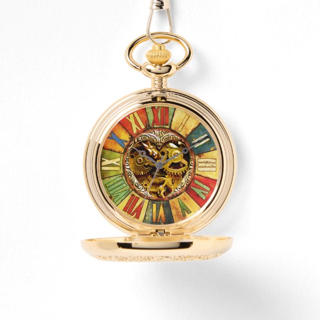 FARBFRISTIGE ZEIT/DAMPFSTÜCKE HERZ ARMBANDUHR (Vorderseite)