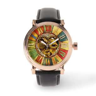 FARBFRISTIGE ZEIT/DAMPFSTÜCKE HERZ ARMBANDUHR