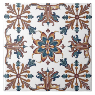 Farbfroh,Mittelmeer-,Mosaik,blau,neutral, Fliese