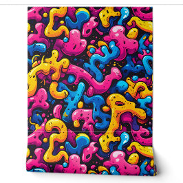 Farbfrohes spielerisches maximalistisches Design Tapete