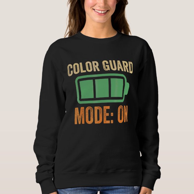 Farbgarde-Modus bei Batteriedesign Sweatshirt (Vorderseite)