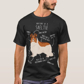 Farbgeblendeter weißer Sheltie Shetland Sheepdog A T-Shirt