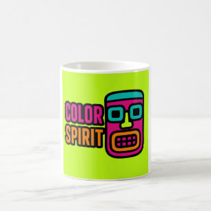 Farbgeist - Neon-Stammes-Tasse Kaffeetasse