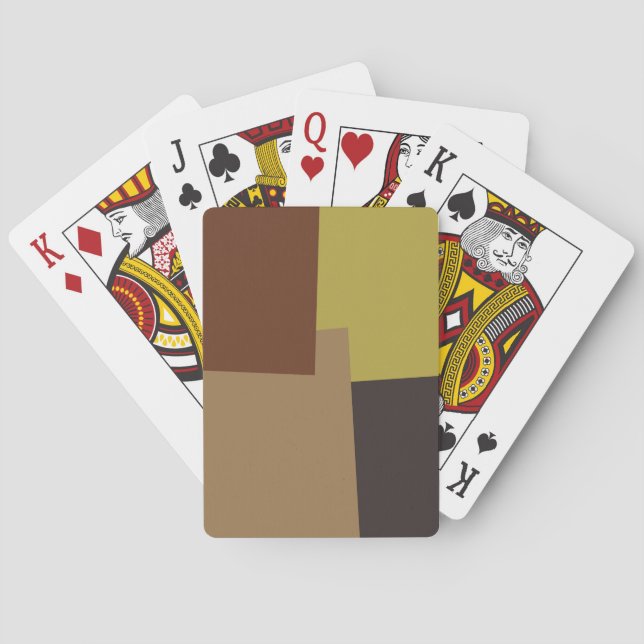 Farbgeometrisches Muster #6 Spielkarten (Rückseite)