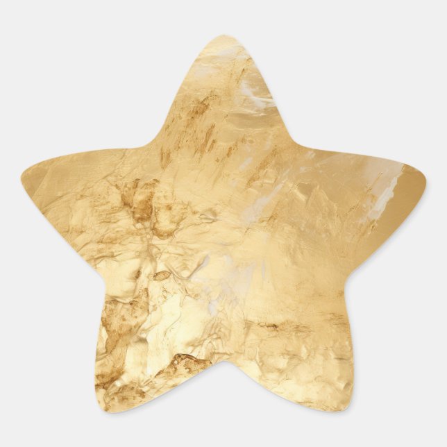 Farbgold Stern-Aufkleber (Vorderseite)