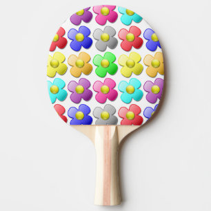 FARBHAFTE BLUME TISCHTENNIS SCHLÄGER