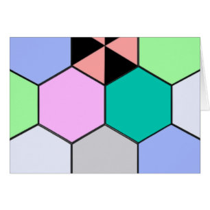 FARBHAFTE HEXAGON-FORMEN