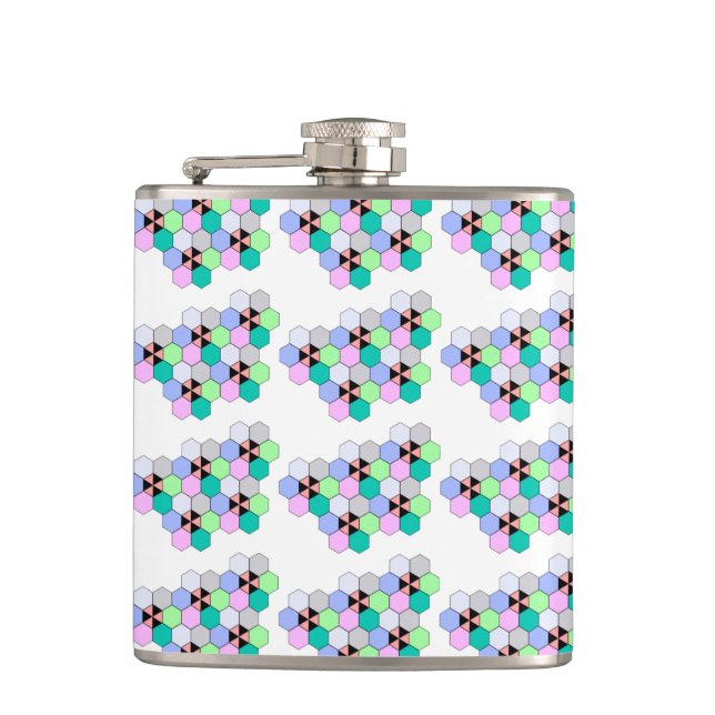 FARBHAFTE HEXAGON-FORMEN FLACHMANN (Vorderseite)