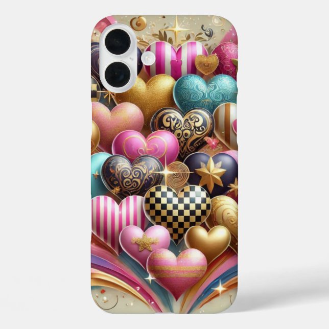 FARBHAFTE LIEBE iPhone 16 PLUS HÜLLE (Rückseite)