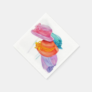 FARBHAFTE MÄDCHEN PAPIER NAPKINS SERVIETTE
