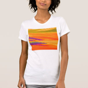 FARBHAFTE RETRO RAINBOW DOTS ART T-Shirt