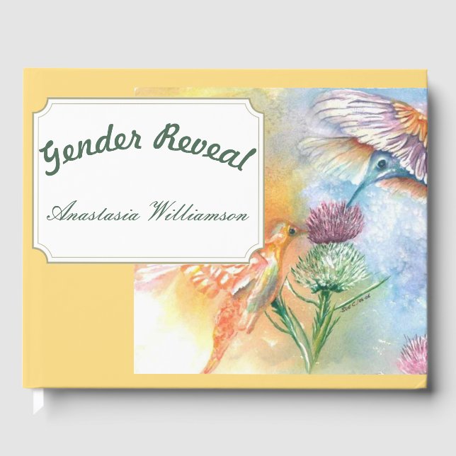 FARBHAFTE REVETITION VON MENGENDERN GÄSTEBUCH (Vorderseite)