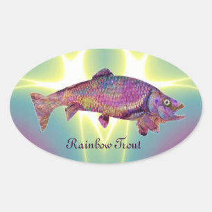 FARBHAFTE ROINBOOT OVALER AUFKLEBER