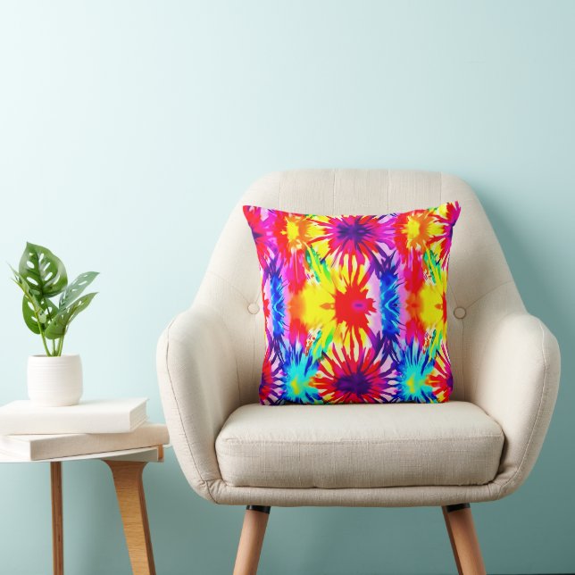 FARBHAFTE SPLASH-DESIGN MODERNE KRAWATTE DYE KISSEN (Stuhl )