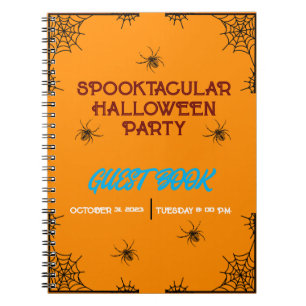 FARBHAFTE TRENDY HALLOWEEN SPOOKY PARTY GÄSTE NOTIZBLOCK