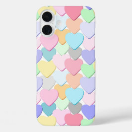 FARBHAFTE VALENTINE MESSAGE HEARS iPhone 16 PLUS HÜLLE