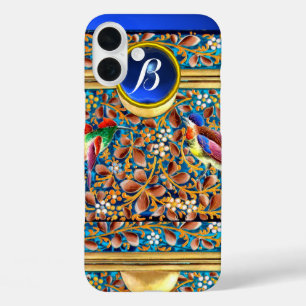 FARBHAFTE VÖGEL UND BLUE GEM MONOGRAM WIRBEL TITLE_SEO2