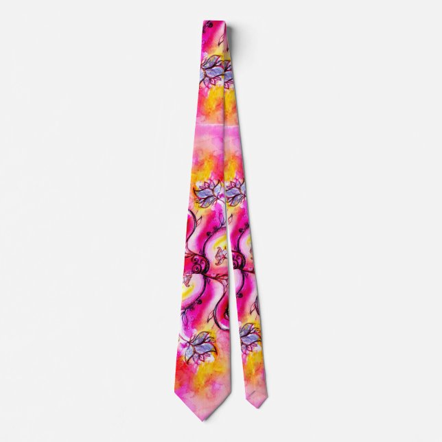 FARBHAFTE WEISSISCHE BLUME KRAWATTE (Vorderseite)