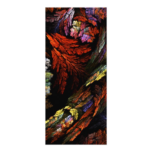 Farbharmonie Abstrakte Art Rack Card Werbekarte (Vorne)