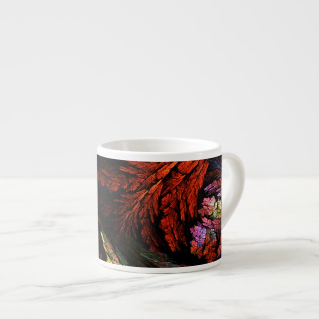 Farbharmonie Abstrakte Kunst Espresso Tasse (Vorderseite Rechts)