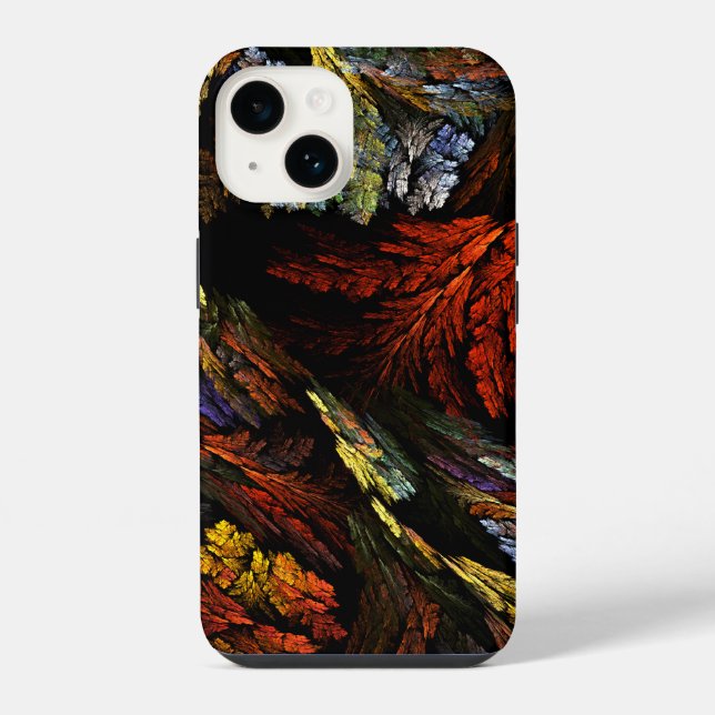 Farbharmonie Abstrakte Kunst iPhone 14 Hülle (Rückseite)
