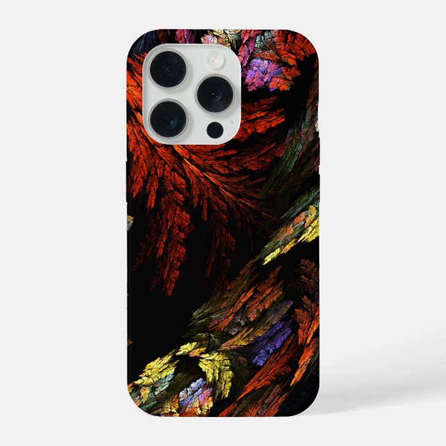Farbharmonie Abstrakte Kunst iPhone 15 Pro Hülle (Rückseite)