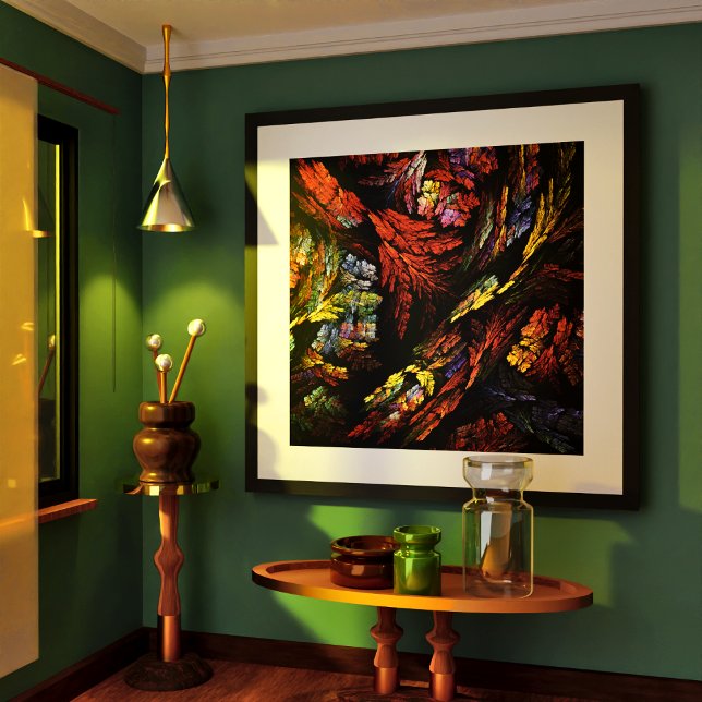 Farbharmonie Abstrakte Kunst Poster (Color Harmony Abstract Art Poster)