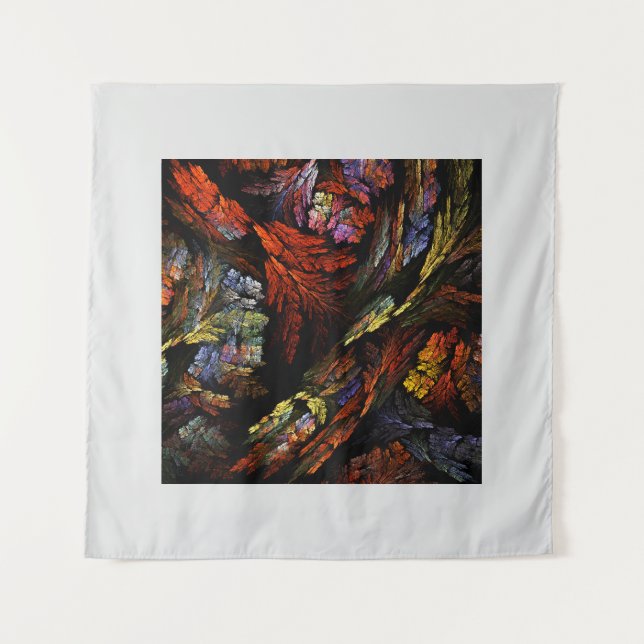 Farbharmonie Abstrakte Kunst Wandteppich (Vorderseite)