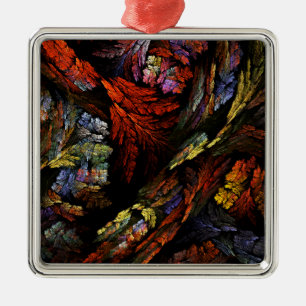 Farbharmonie Abstrakter Kunstplatz Silbernes Ornament