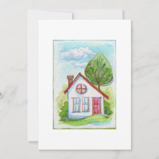 Farbhaus im Wasserfarb-Stil