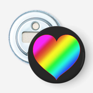 Farbherz Regenbogen Liebe Helle Farbe Flaschenöffner