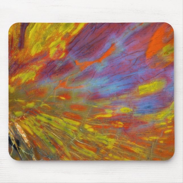 Farbholzfossil Nahaufnahme Mousepad (Vorne)