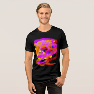 Farbideen abstrakter Bewusstseinsdruck Tri-Blend Shirt