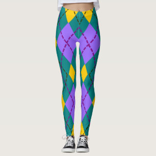 Farbig gemusterte Leggings