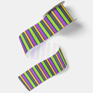 Farbig Gestreift, Satinband