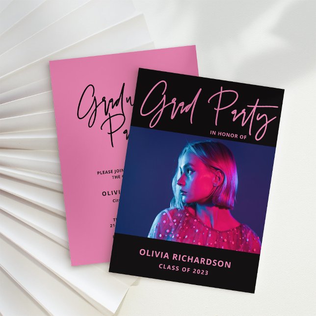 farbig und mutig | Foto Class of 2023 Grad Party Einladung (Von Creator hochgeladen)