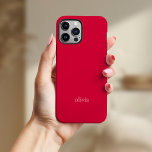 farbig und mutig | Rot und Rosa Case-Mate iPhone Hülle<br><div class="desc">Dieses trendige Gehäuse mit Ihrem Namen zeichnet sich durch einen farbenfrohen,  leuchtend roten Hintergrund aus,  mit modernem rosa Text,  um wirklich eine Aussage zu machen.</div>