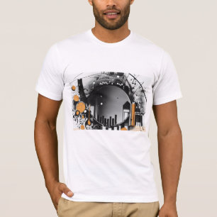 Farbige 3D-Digitalkunst-T-Shirt Perfekter Sitz v T-Shirt