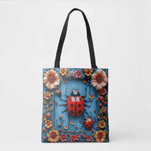 Farbige 3D-Marienkäfer Tasche