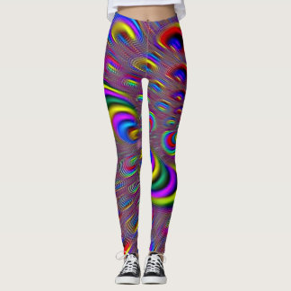 Farbige 3D-Rave-Leggings Leggings