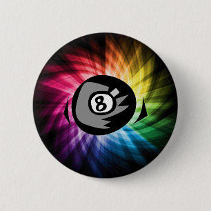 Farbige 8 Ball Button