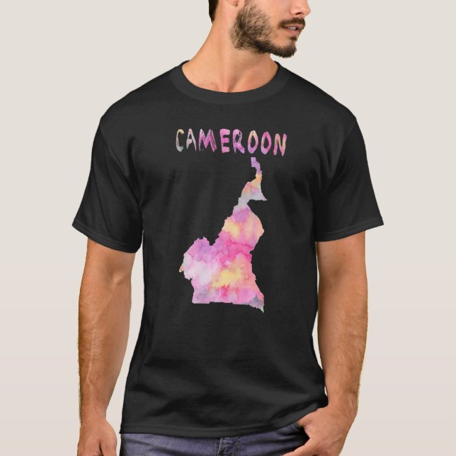 Farbige Abgeschiedene Kamerafahrt in Aquarellfarbe T-Shirt (Vorderseite)