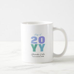 Farbige Abschlussjahr Personalisierte Namensgesche Kaffeetasse