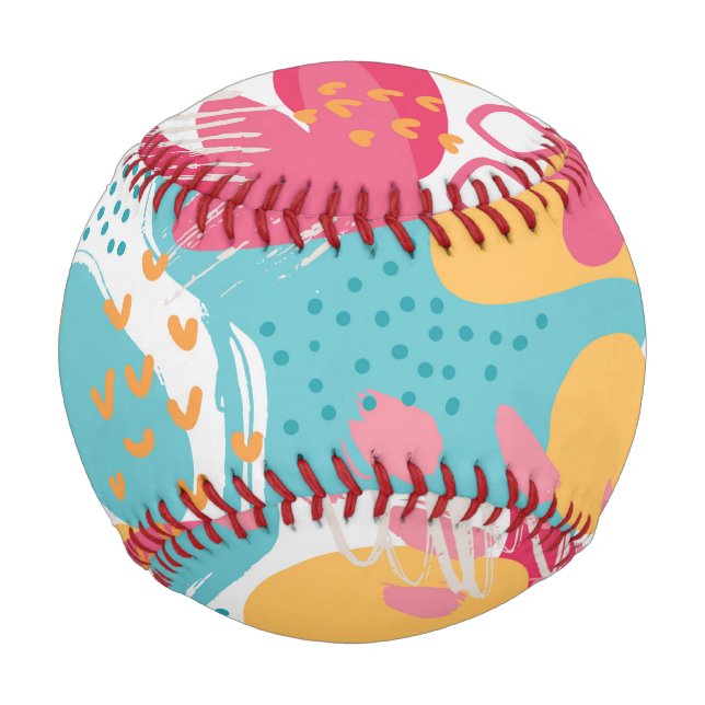 Farbige Abstrakte Baseball (Vorderseite)