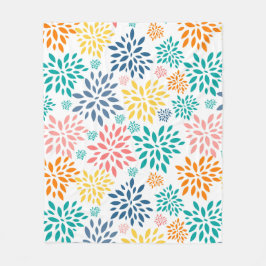 Farbige abstrakte Blume Fleecedecke