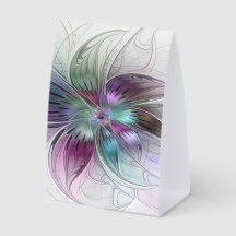 Farbige abstrakte Blume moderne florale Fractal-Ku