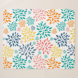 Farbige abstrakte Blume Sherpadecke