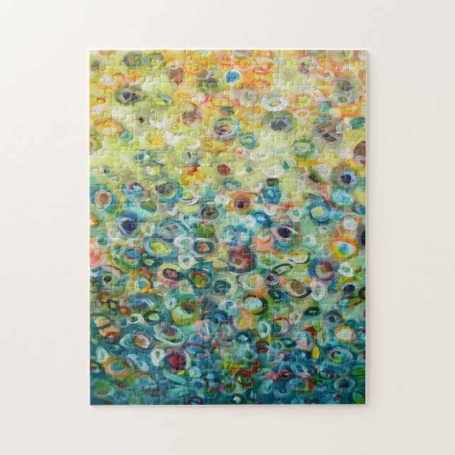 Farbige Abstrakte Circle Painting (Vertikal)