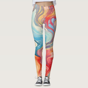 Farbige abstrakte Fantasie Leggings